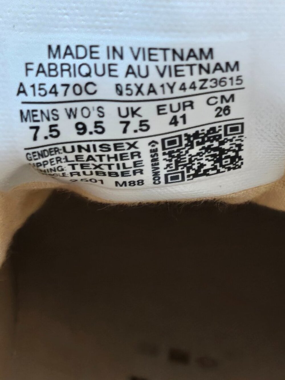 Converse Chuck 70 De Luxe Heel Tan Leather Platform BootA15470C Wom 9.5/mens 7.5 - Picture 10 of 10
